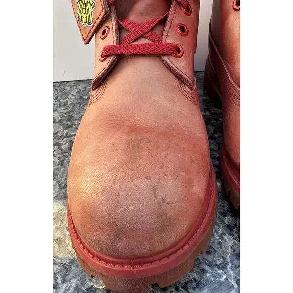 Timberland Beeline x Pharrell Red Leather Boots Men’s Size 13 M Timberland beeline x pharrell - Gem main image 2